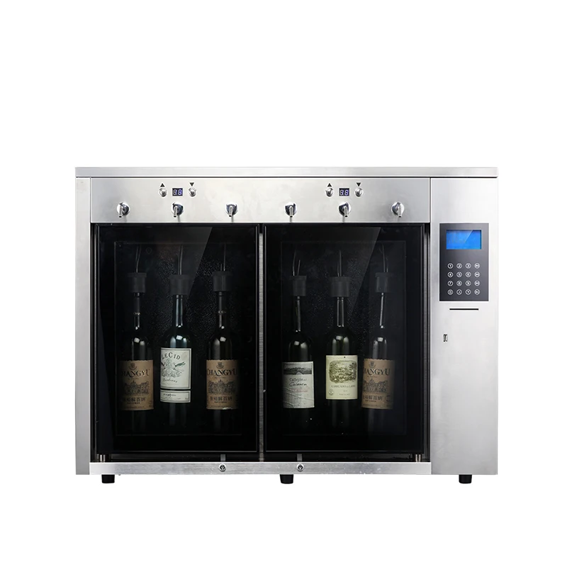 IC card payment electric wine dispenser cooler vending machine for restaurant
