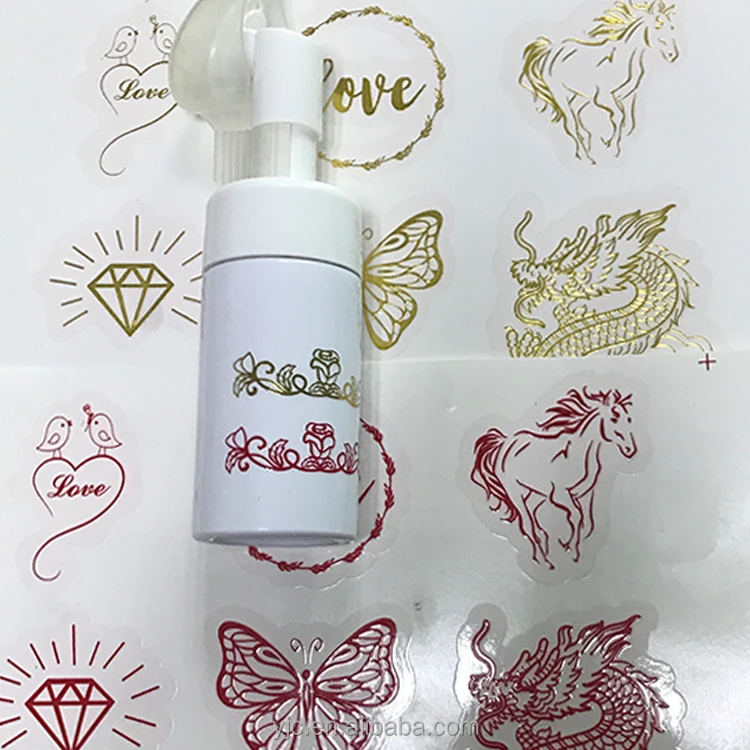 Durable Water-Slide Decal paper label for glass bottle sticker thermal label sticker roll Spray bottle body advertising sticker