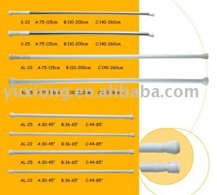 
Extension Aluminium Shower Curtain Rod 