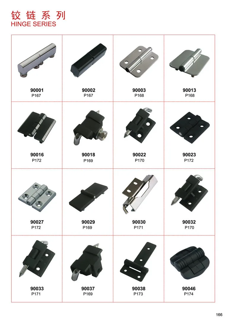  Цинковый литой шарнир для шкафа с валом SS и различной длиной на выбор