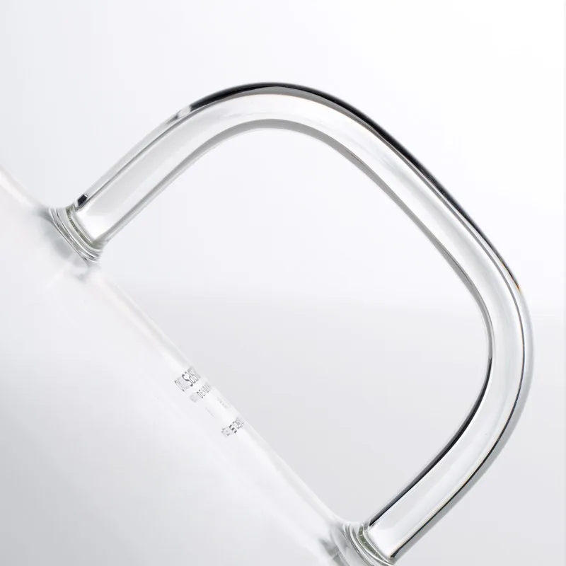 SAMADOYO 350ML Fancy Clear Glass Teacup Infuser Glass Tea Mugs With Handlebar For Office Use
