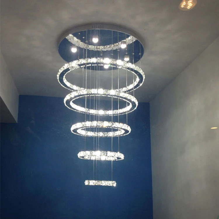 LED Pendant Lights round Crystal hanging lamp led light fixtures modern pendant lamp ledcristal lustres DIY Style