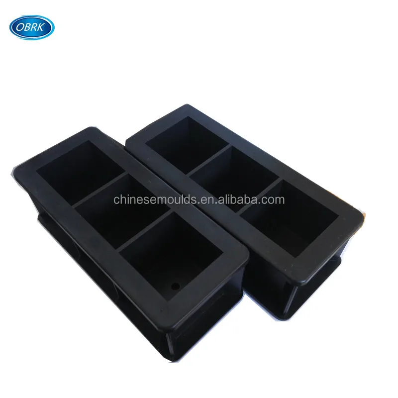 50mm cube Plastic Three Gang Cube Cement Mortar Mould