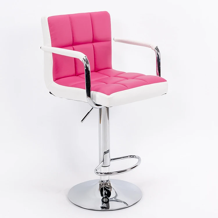 Оптовая продажа, современный регулируемый барный стул из полиуретана с вращающимся по центру новым дизайном