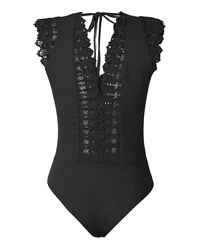 2019 summer new V-neck lace side sexy jumpsuit women Playsuits and Bodysuits