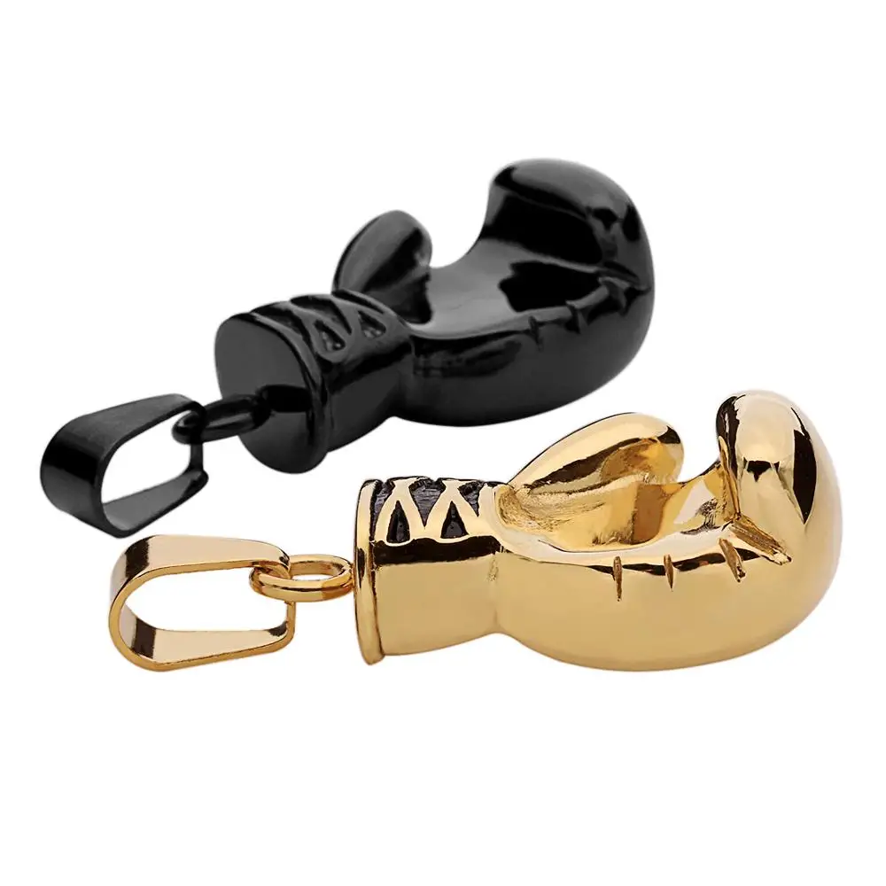 
China stainless steel boxing gloves shape necklace pendant for men boys Jewelry 