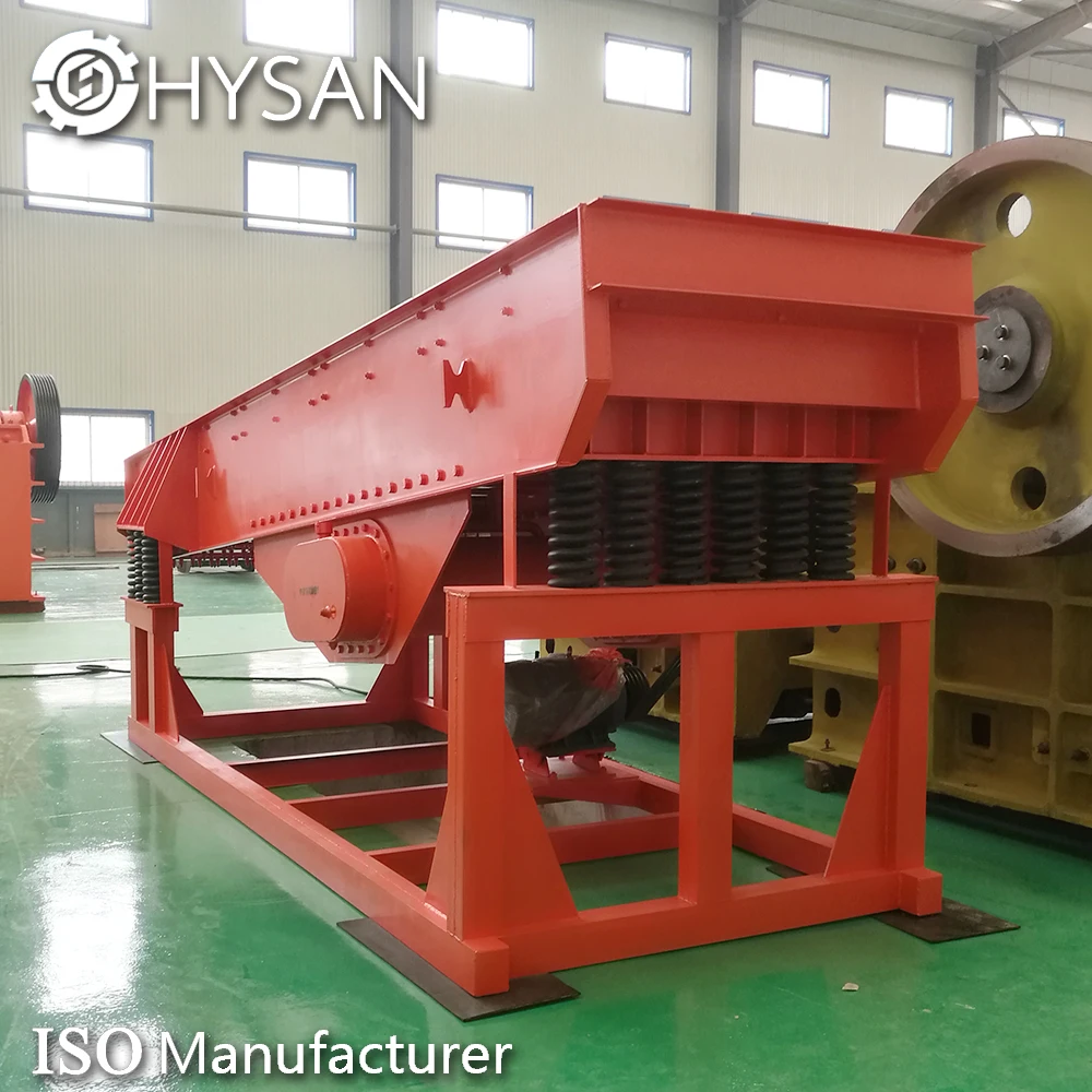 Professional sand making mining vibrating grizzly feeder with ISO