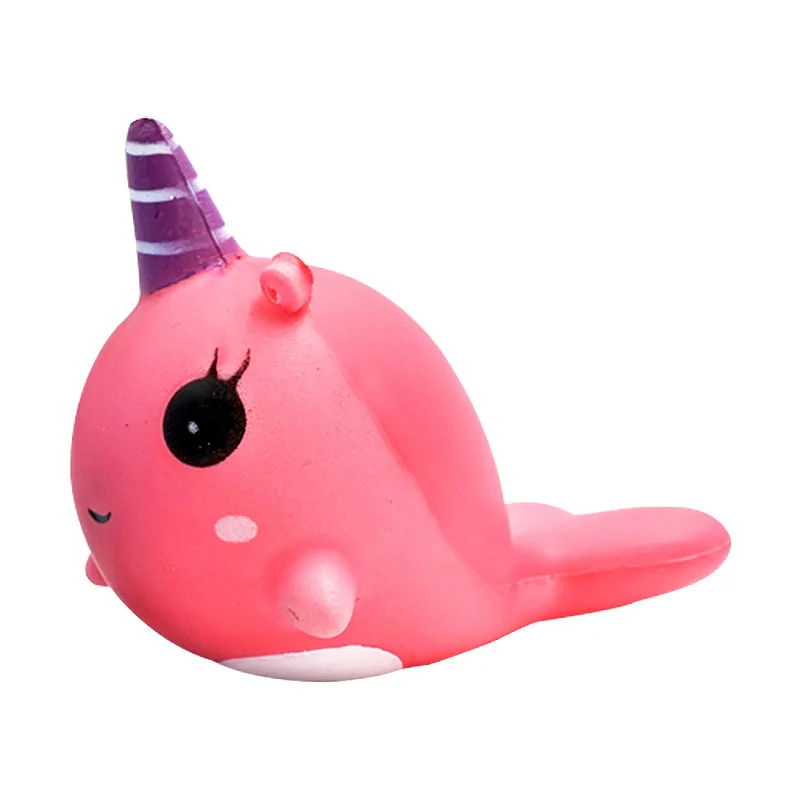 2019 China wholesale hot selling jumbo kawaii beautiful pink blue foam fish squishy little kawaii whales