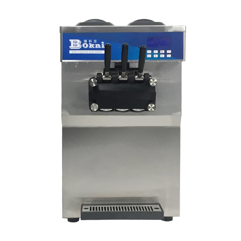 Коммерческая машина для производства мягкого мороженого с тремя вкусами
