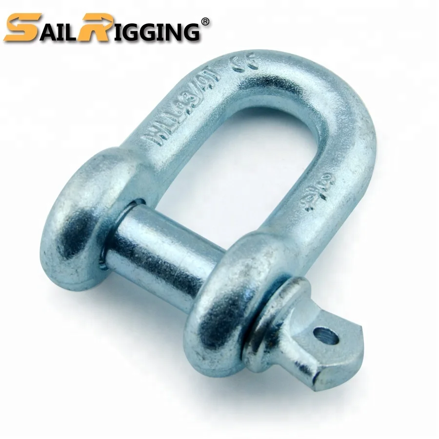 Размер 3/4 дюйма WLL, 4,75 тонны, стальная кованая Скоба типа D стандарта США G210