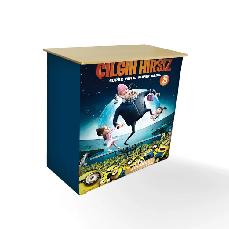 Hot sale new design aluminum pop up counter trade show pop up bar counter