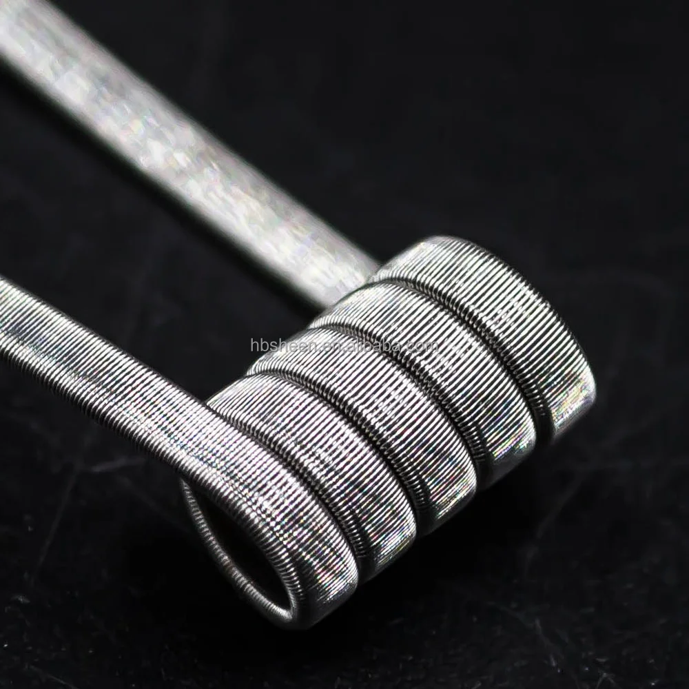 
Sweep coil/ quad fused clapton coil for RDA 28*4/40 double coil 0.11ohm hugh cloud and better flavor 