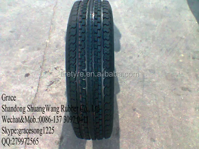 
ST205/75R15 with DOT Double king Trailer tyre real factory 