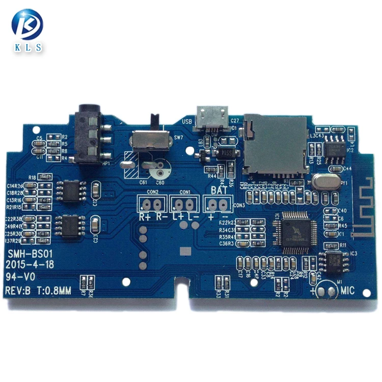 Shenzhen 94v0 circuit board pcba manufacturer Gustom wireless microphone pcb board