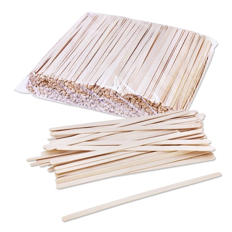 140mm Direct Manufactured Biodegradable Wooden Disposable Round End Coffee Stirrer