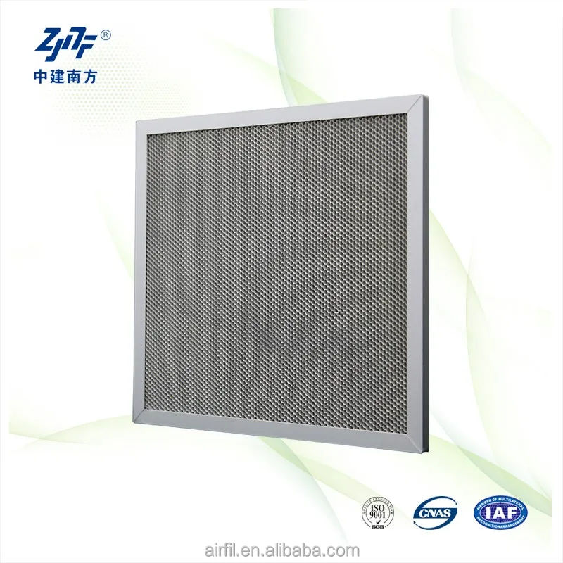 ZJNF New Aluminum Honeycomb Nano-TiO2 Photocatalyst Filter Pre-Medium Grade for Industrial Construction Restaurant Industries
