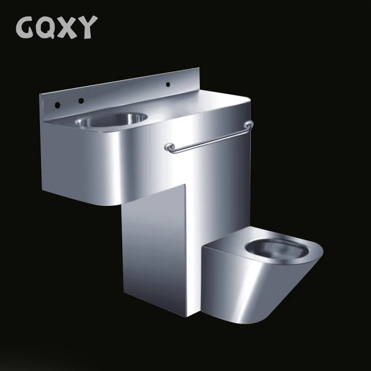 P-trap из нержавеющей стали тюрьма туалет и раковина сочетание