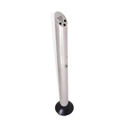 Factory outlet stainless steel floor standing ashtray 92cm tall landing ashtray for shopping