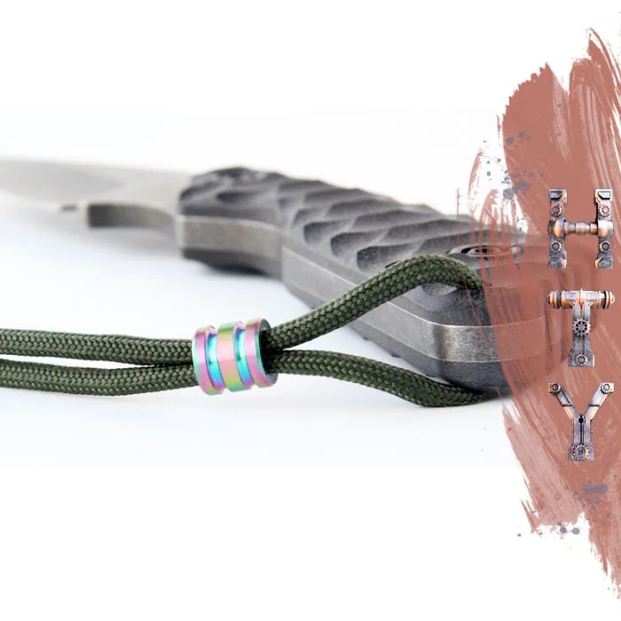 Wholesale Titanium Keychain Bead with Paracord