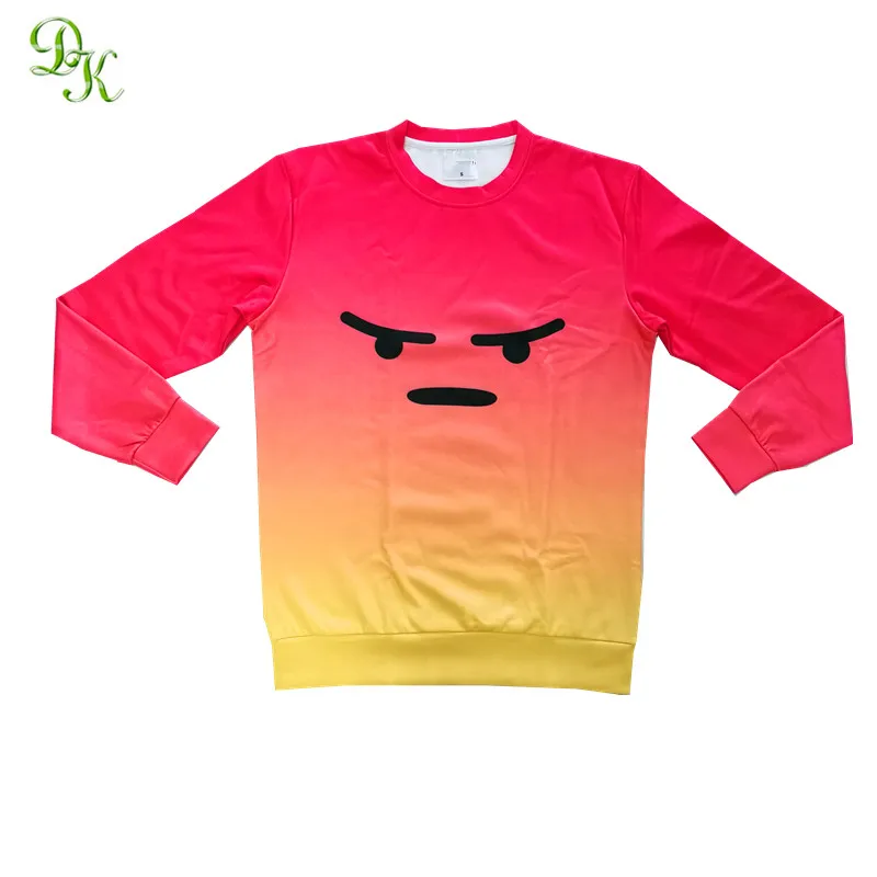 Wholesale custom design sublimation all over printed crewneck sweatshirt