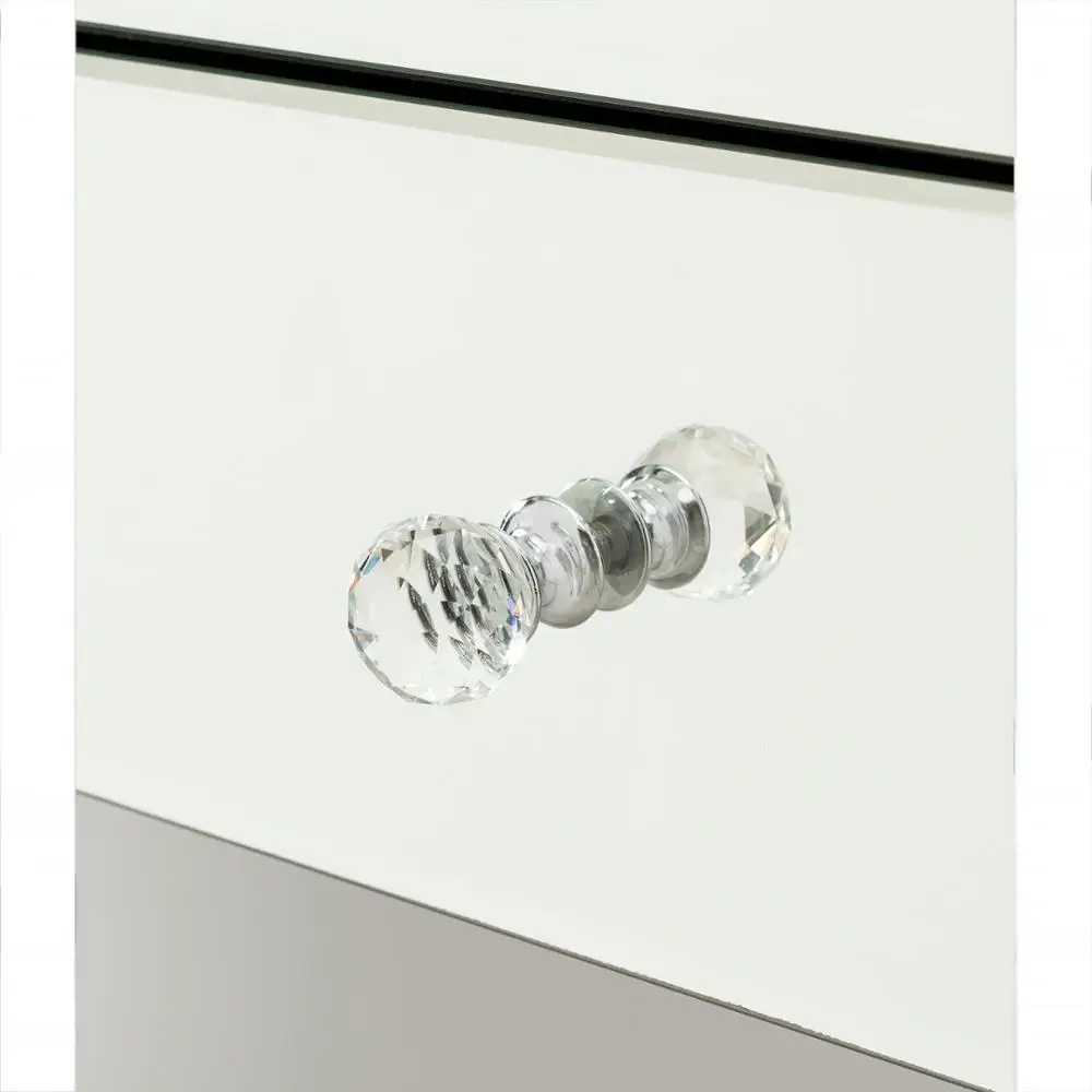 Romano Crystal Curved Mirrored TV Stand Living Room Cabinet Buffet