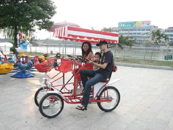 48v double engines  ELECTRIC PEDAL ASSISTED TWO PERSONS  SURREY sightseeing BIKE