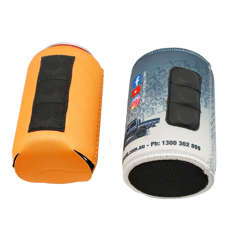 Customized Collapsible Neoprene Magnetic Stubby Holder Can Cooler