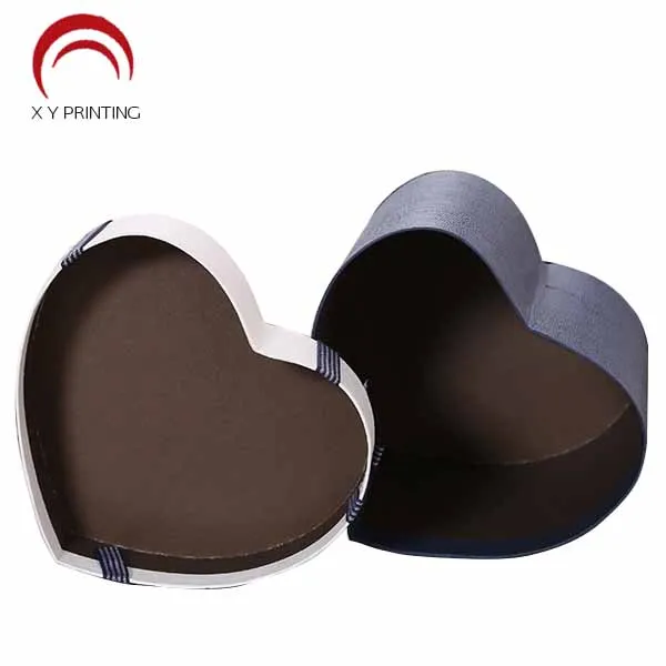 
Luxury Heart Shaped Packaging Custom Beautiful Wedding Gift Paper Boxes With Custom Printed Logo 