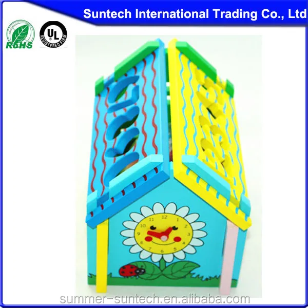 Wooden kids Assembling educational DIY Toys Wisdom House