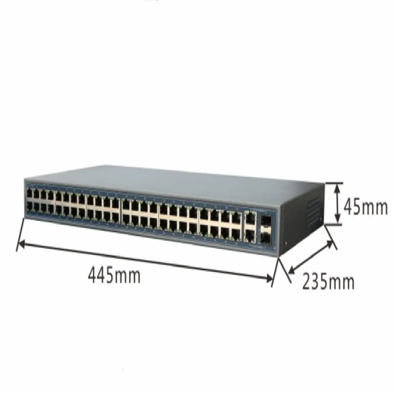 Computer networks unmanaged 48 port network switch with 2 gigabit sfp/rj45 combo uplink