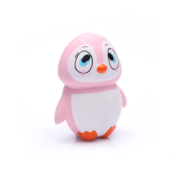 Custom color size shape squishy scented squishy penguin kawaii toys