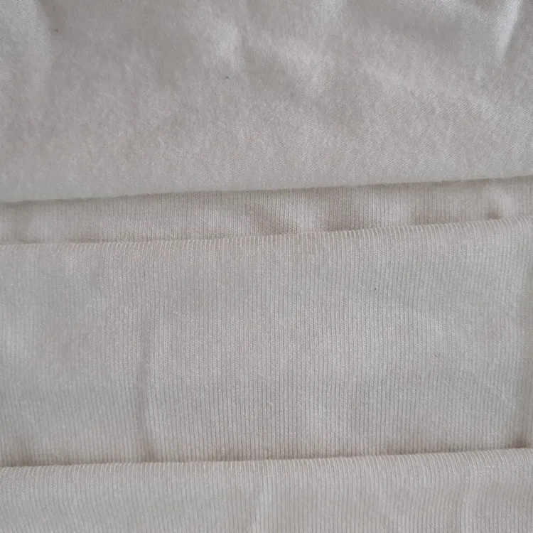 eco-friendly organic knitted hemp bamboo spandex stretch jersey fabric for t-shirt