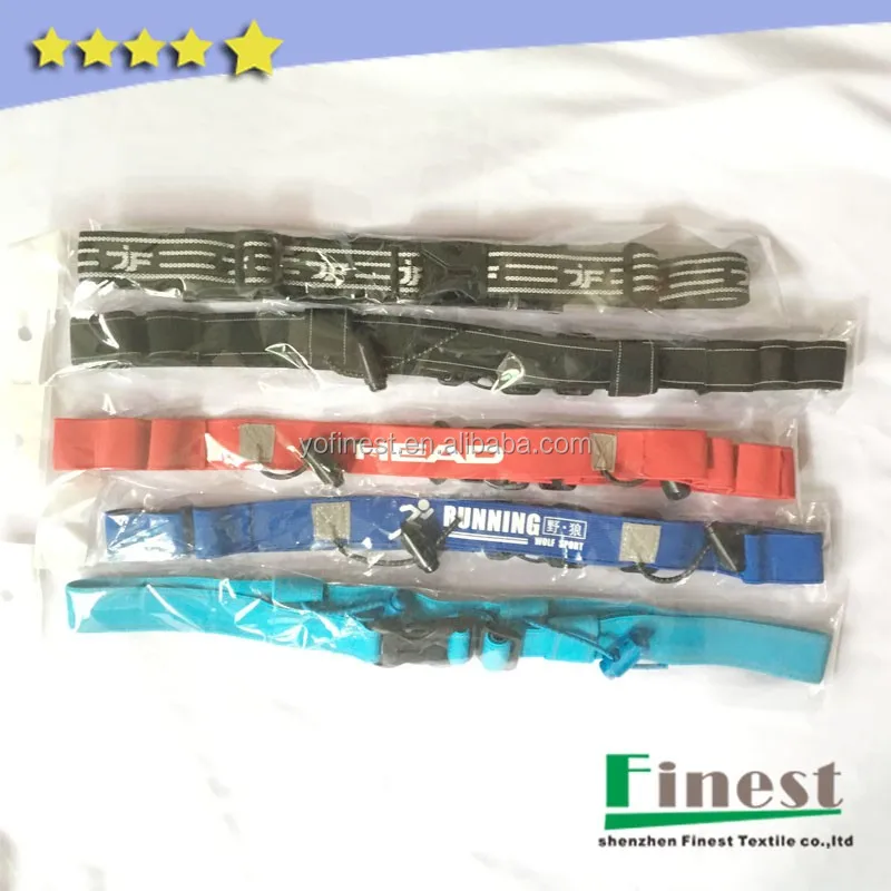 Free Sample Customized Elastic Race Belt Racing Running Belts with Gel Holders