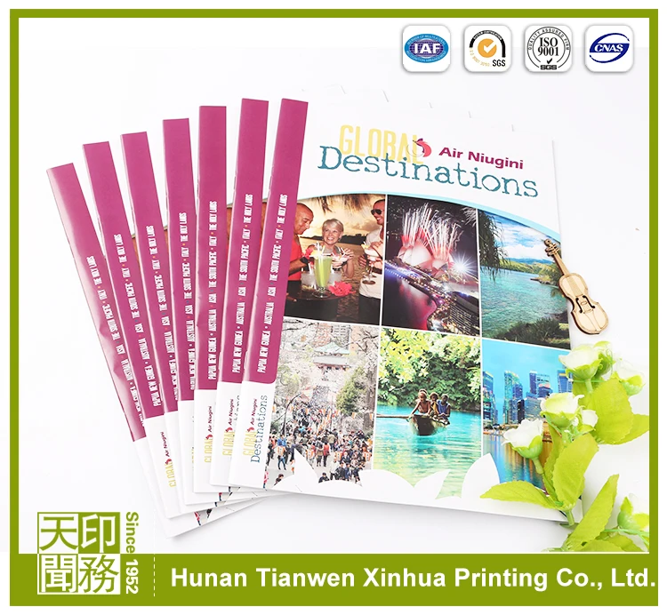 Section Sewn Catalogue Magazine offset printing pvc plastic sheet