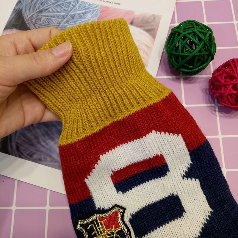 OEN/ODM   autumn and winter new pet clothing cute puppy knit pullover puppy turtleneck sweater