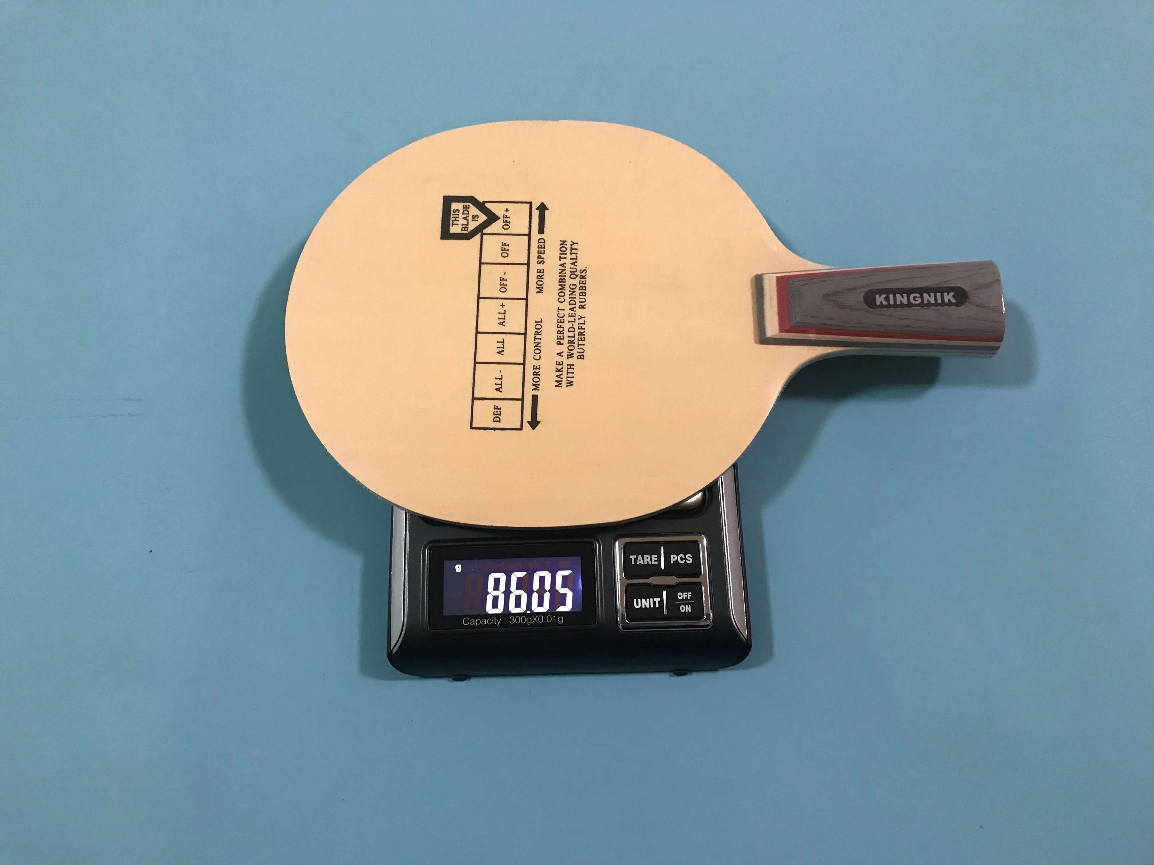 KINGNIK ракетка для настольного тенниса, 3-слойная древесина + 2-слойный углерод (серия Hinoki)