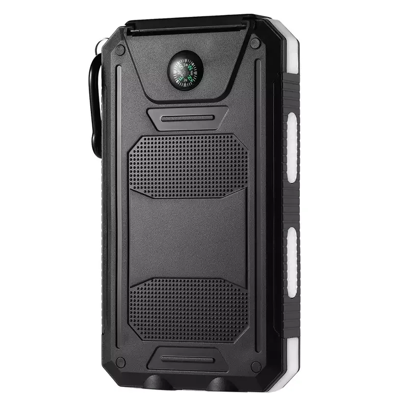 Solar Power Bank Portable Charger 20000mah Waterproof Battery Backup Charger Solar Panel Charger with Dual LED Flashlights