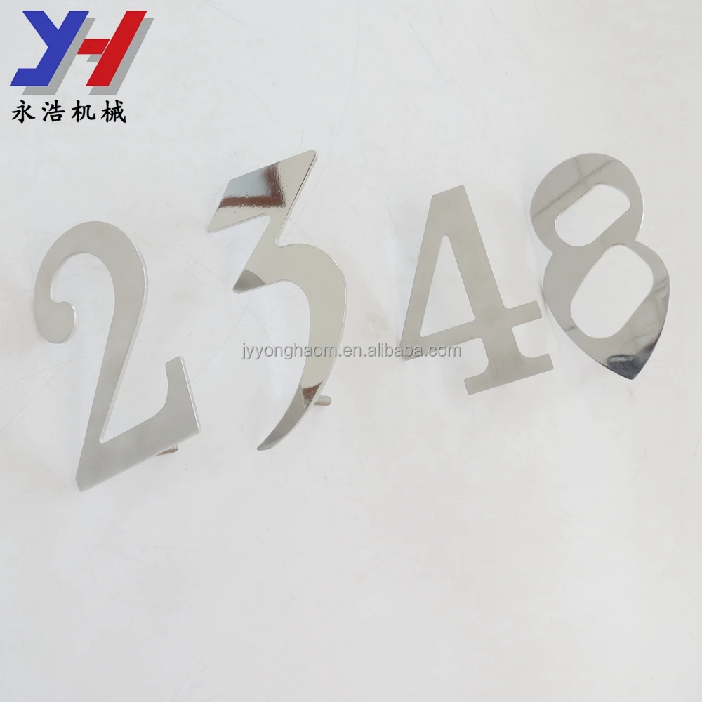 Factory price custom stainless steel hotel address door number