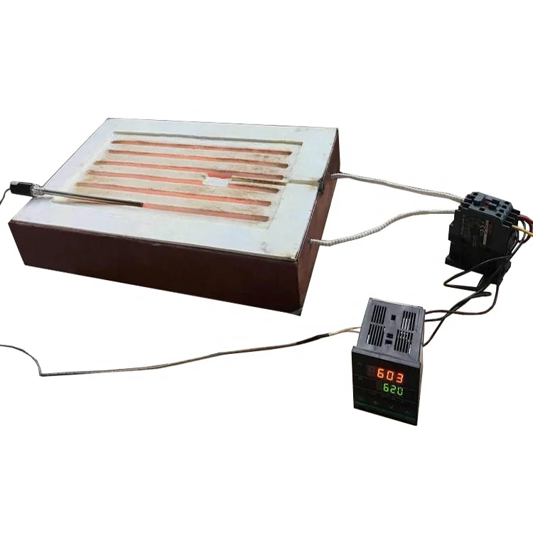 Ceramic fiber resistance wire heating board with temperature control