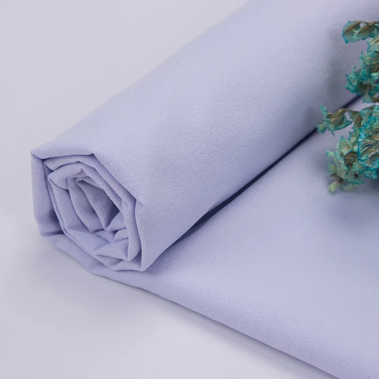 Micro Fiber fabric Woven Plain Weave. 100% Polyester for robe shirting