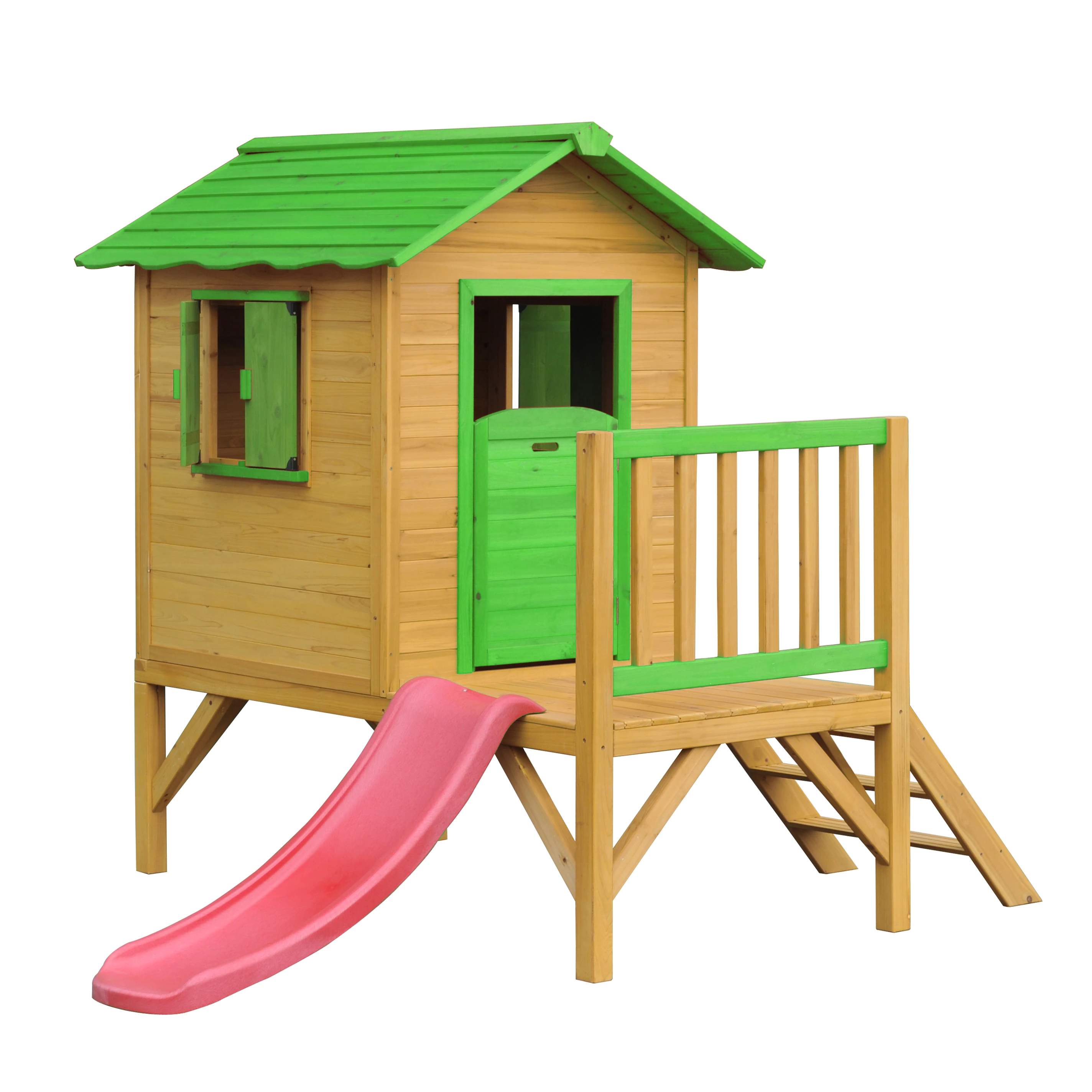 Small Cubby Wooden Houses Play sets For Kids
