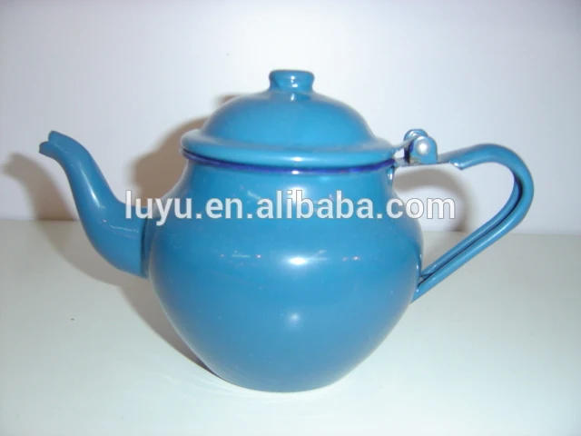 High quality 9-12cm enamel small round water kettle