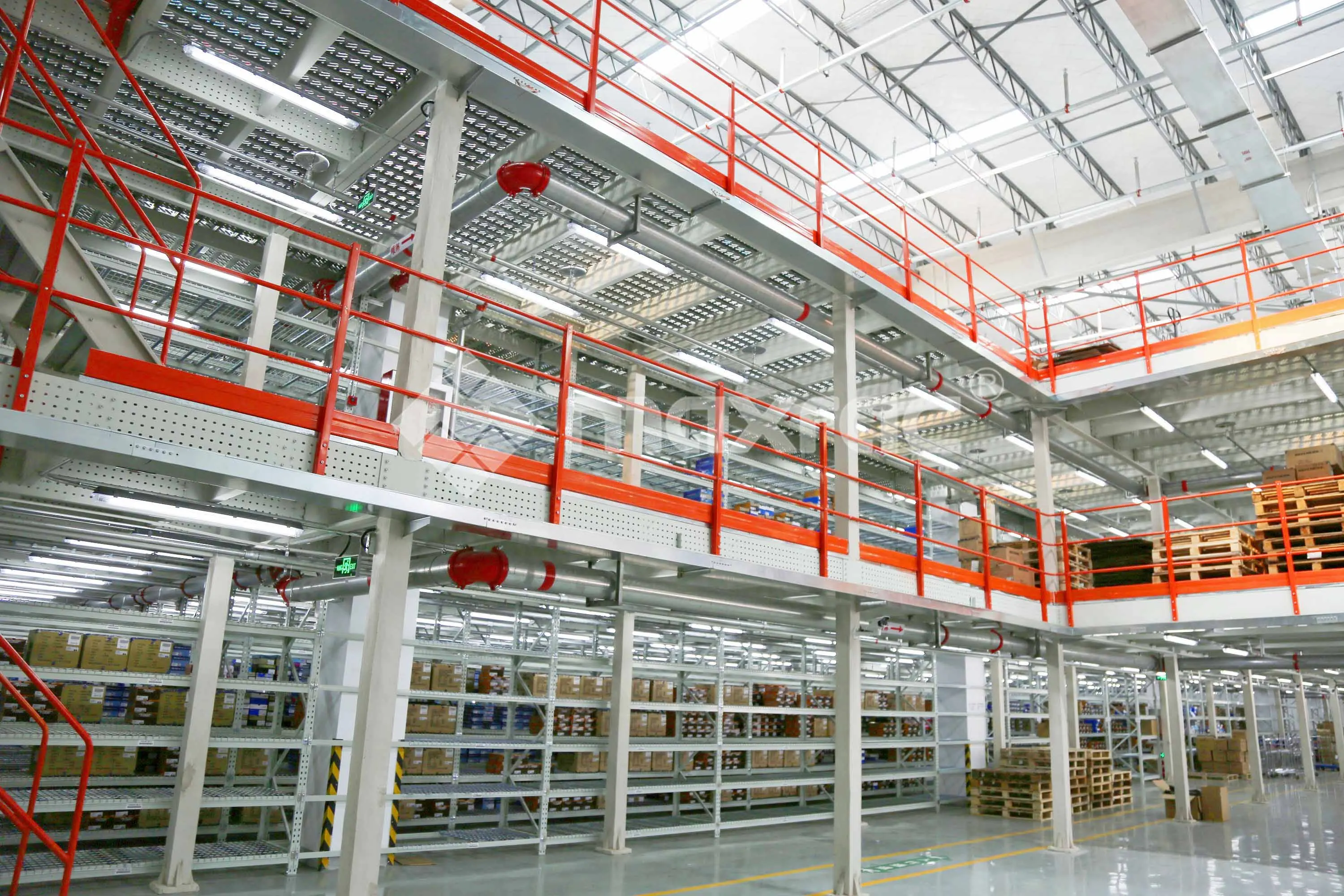 Maxrac modular design mezzanine platform multi-layer steel flooring system