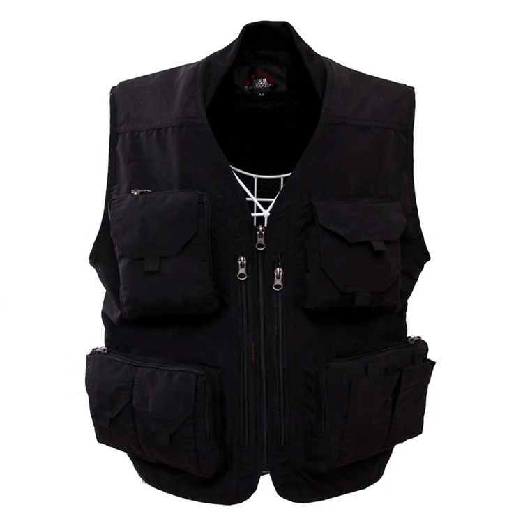 Uniform Streetwear vest photographer men vests work wear waistcoat