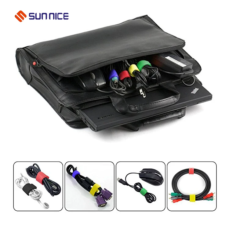 Customized soft hook and loop zip ties