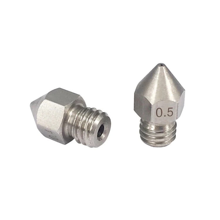 
GIULY 1.75/0.2 0.3 0.4 0.5mm 3D Printer Extruder Stainless Steel MK8 Nozzle 