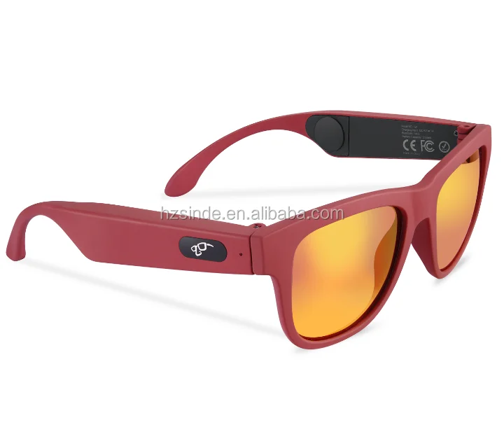 Walkie Talkie Open- Ear Wireless Glasses UV 400 Polarized Smart Bone Conduction Eyewear for IOS Android