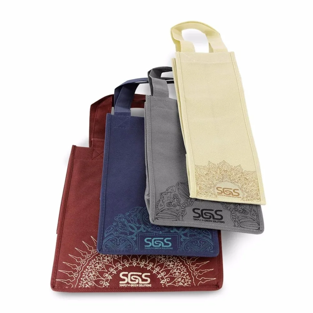 cheap wine bottle gift bag non woven wine bag custom non woven bag