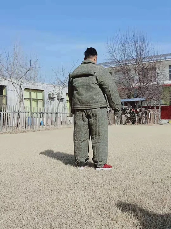 2019 Wholesale Dog Bite suit Dog flax Training Protection  Suit Bite