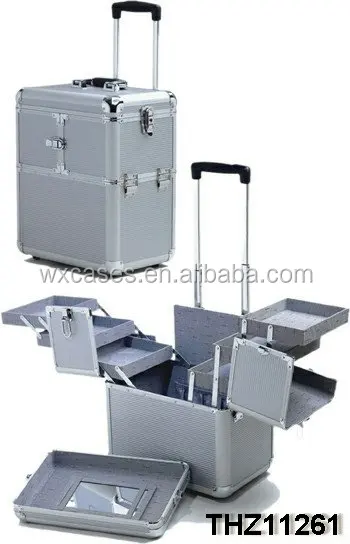 new design cosmetic trolley with giraffe pattern as skin From Nanhai,Foshan,Guangdong,China